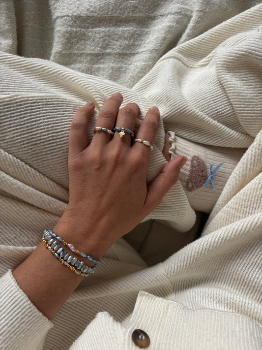 The Clio Collection - Pastel Japanese Pearl Bracelets