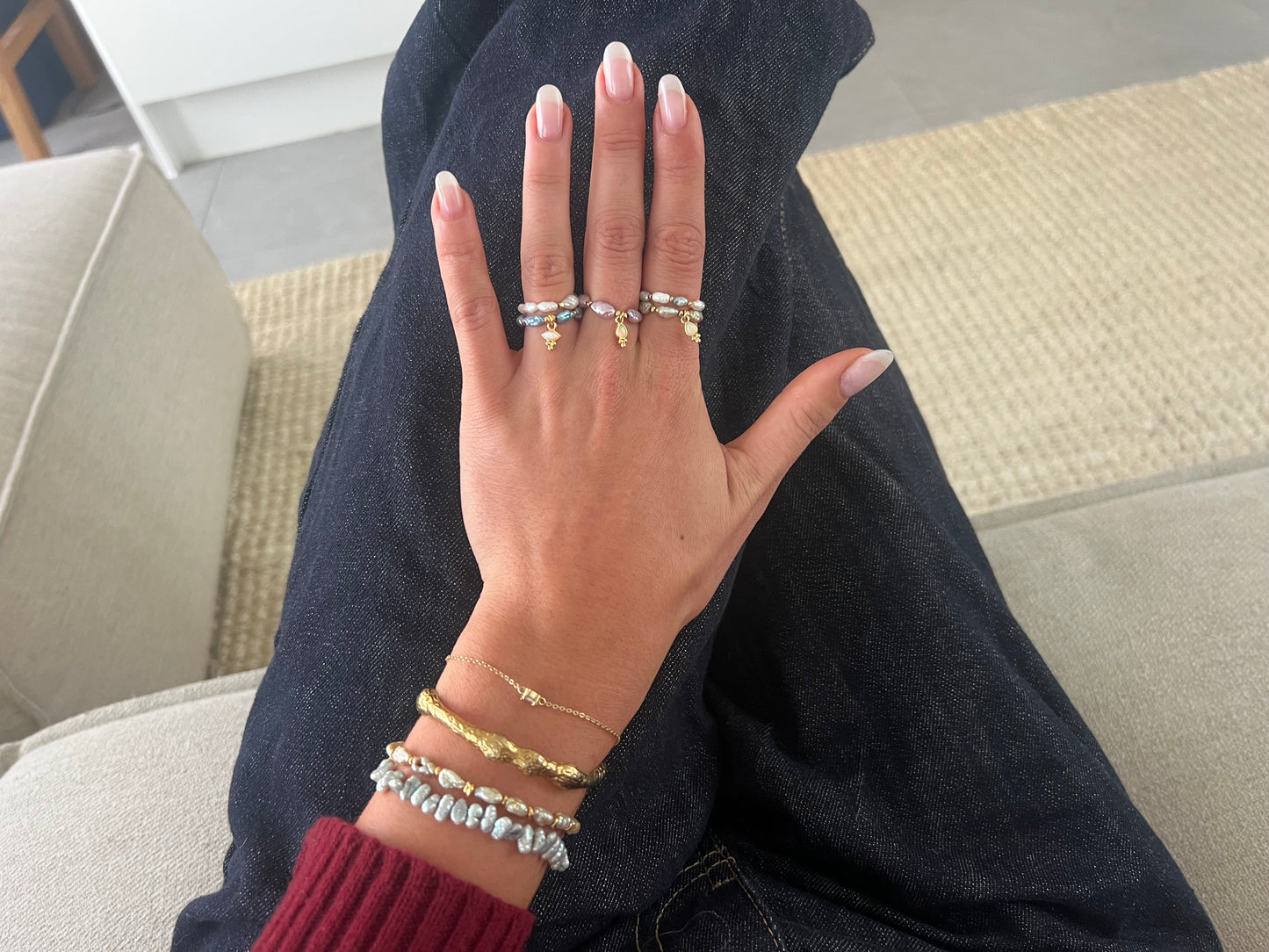 The Clio Collection - Pastel Japanese Pearl Bracelets