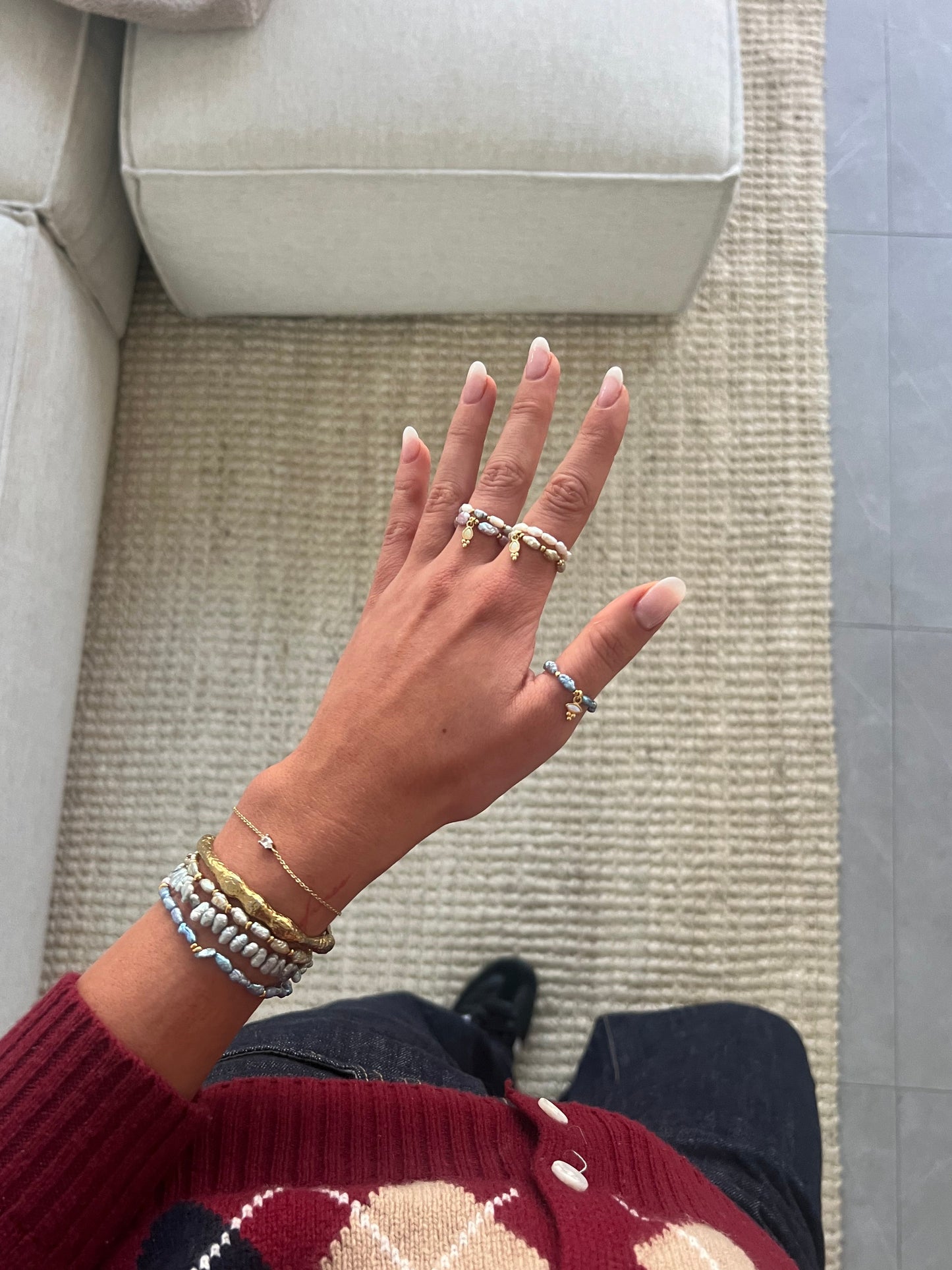 The Clio Collection - Pastel Japanese Pearl Bracelets